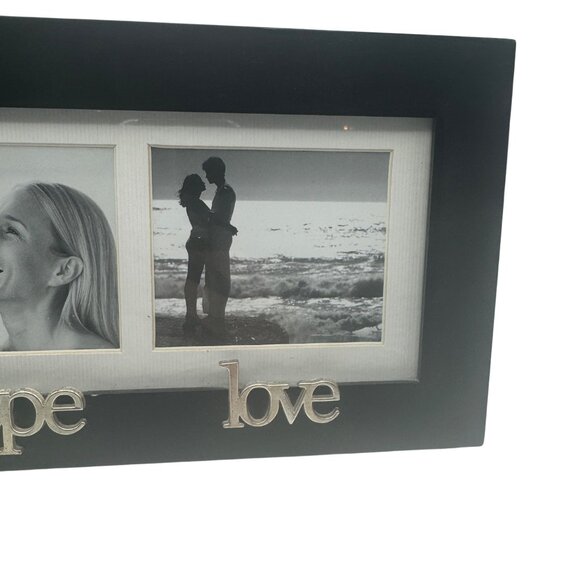Malden 3 Opening Black Collage Frame Faith Hope Love Accent - Picture 4 of 6